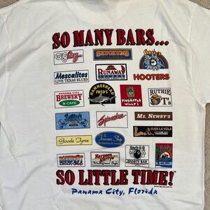 Bars of Panama City Beach Florida t-shirt, Size Large, New with tags, vintage